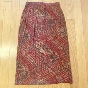 Mirasol Vintage Orange Design MIDI Skirt
